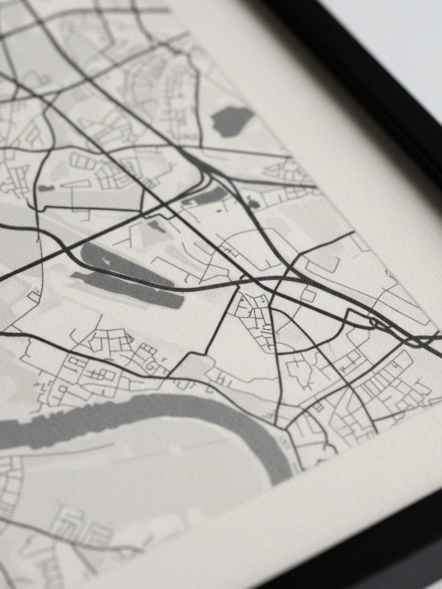 Minimal Köln Haritası — Premium Şehir Duvar Sanatı