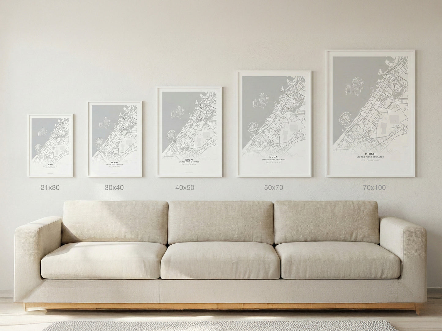 Minimal Londra Haritası — Premium Şehir Duvar Sanatı